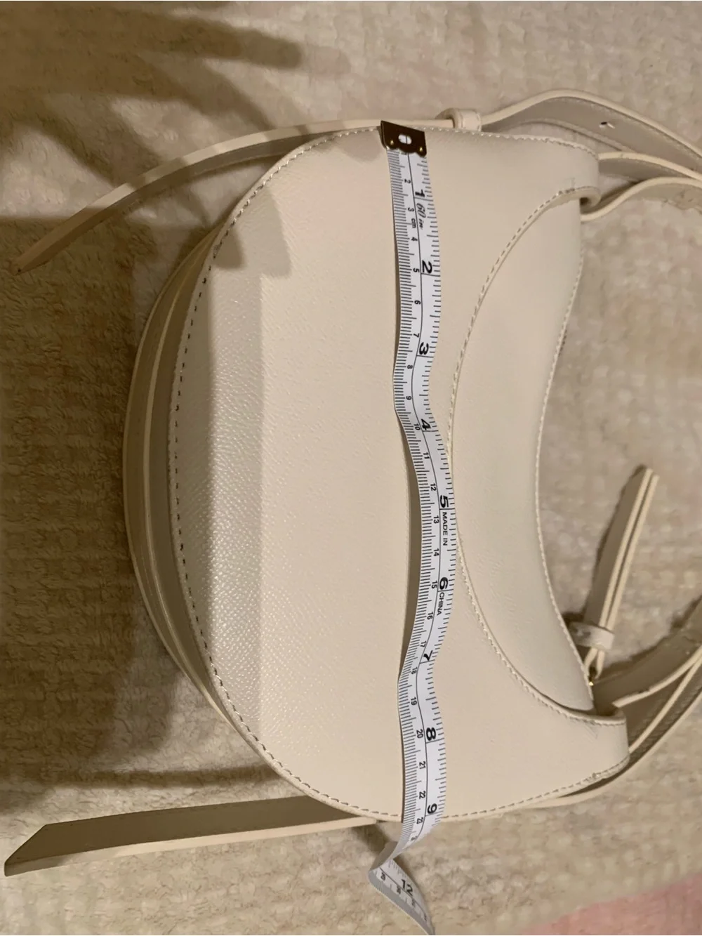 Amazon Cream Crescent Shoulder Bag